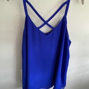 LIKE NEW Torrid plus size 0 chiffon swing tank